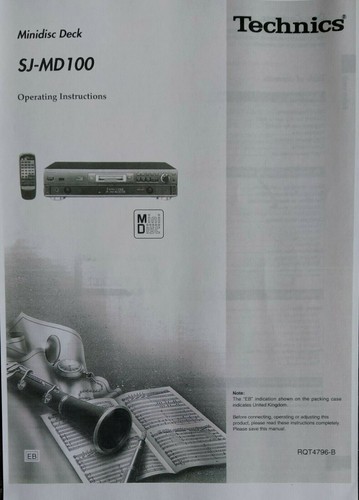 Technics md100 minidisc - technics, sj-md100